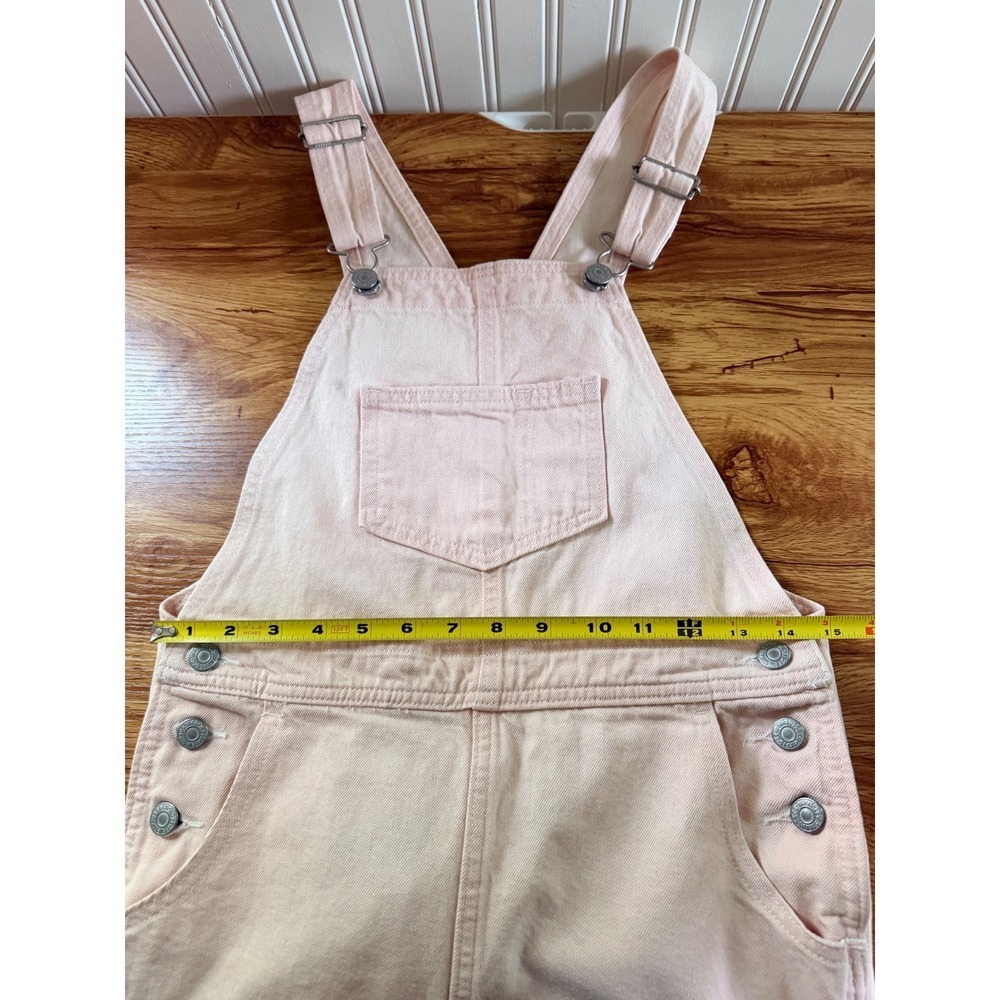 Levi's Hendrix Denim Skirtall Dusty Pink Overall Midi Dress XS - Picture 8 of 14